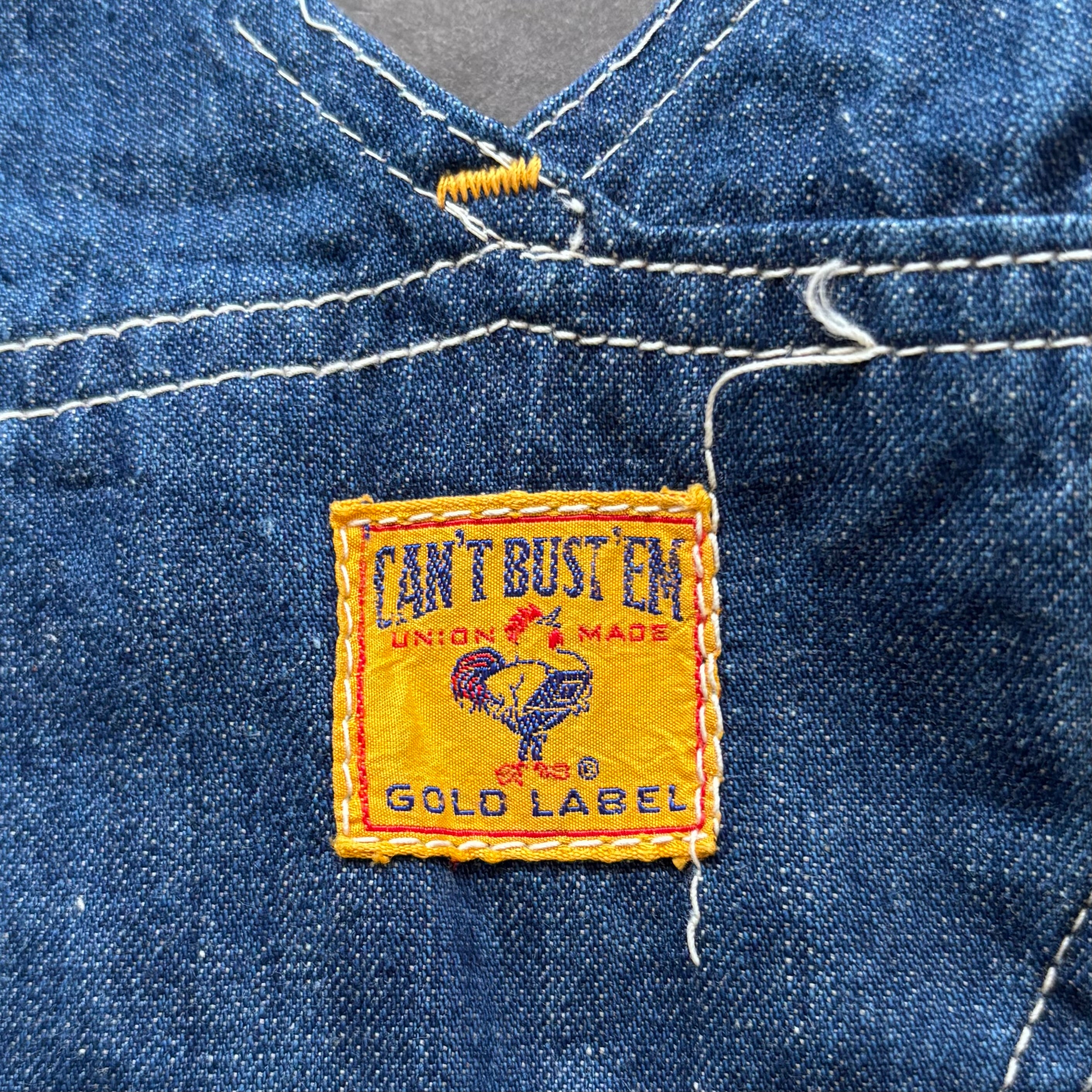 Vintage 50s CAN'T BUST'EM Denim Overall | ACROSS THE RIVER