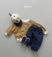 【取寄】teteco オータムストライプMTM|秋服|韓国子供服| 26/AT