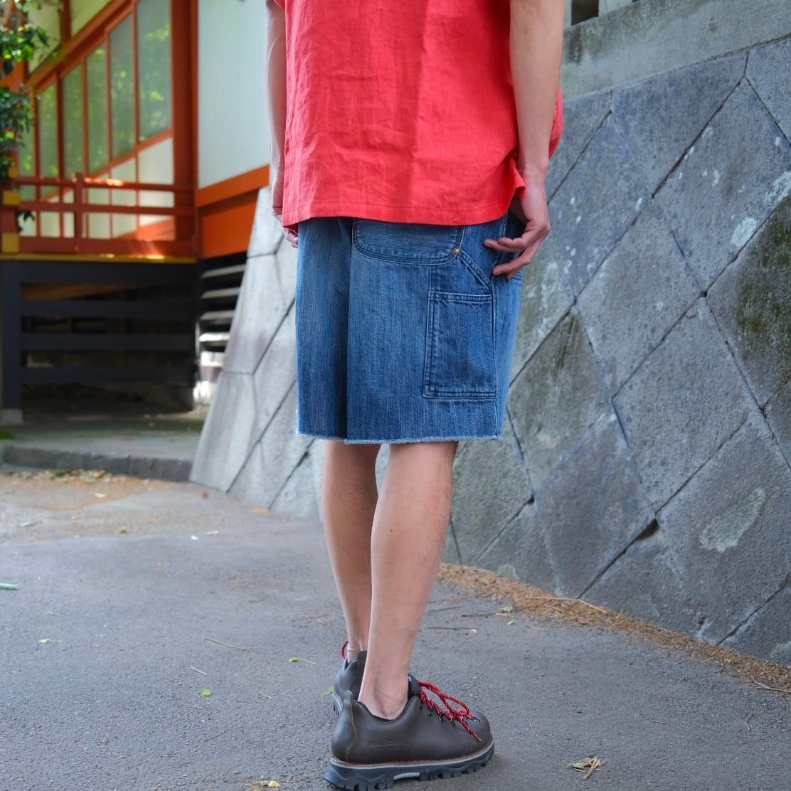 KENNETH FIELD(ケネスフィールド) /FOREST SHORTS selvage DENIM -USED