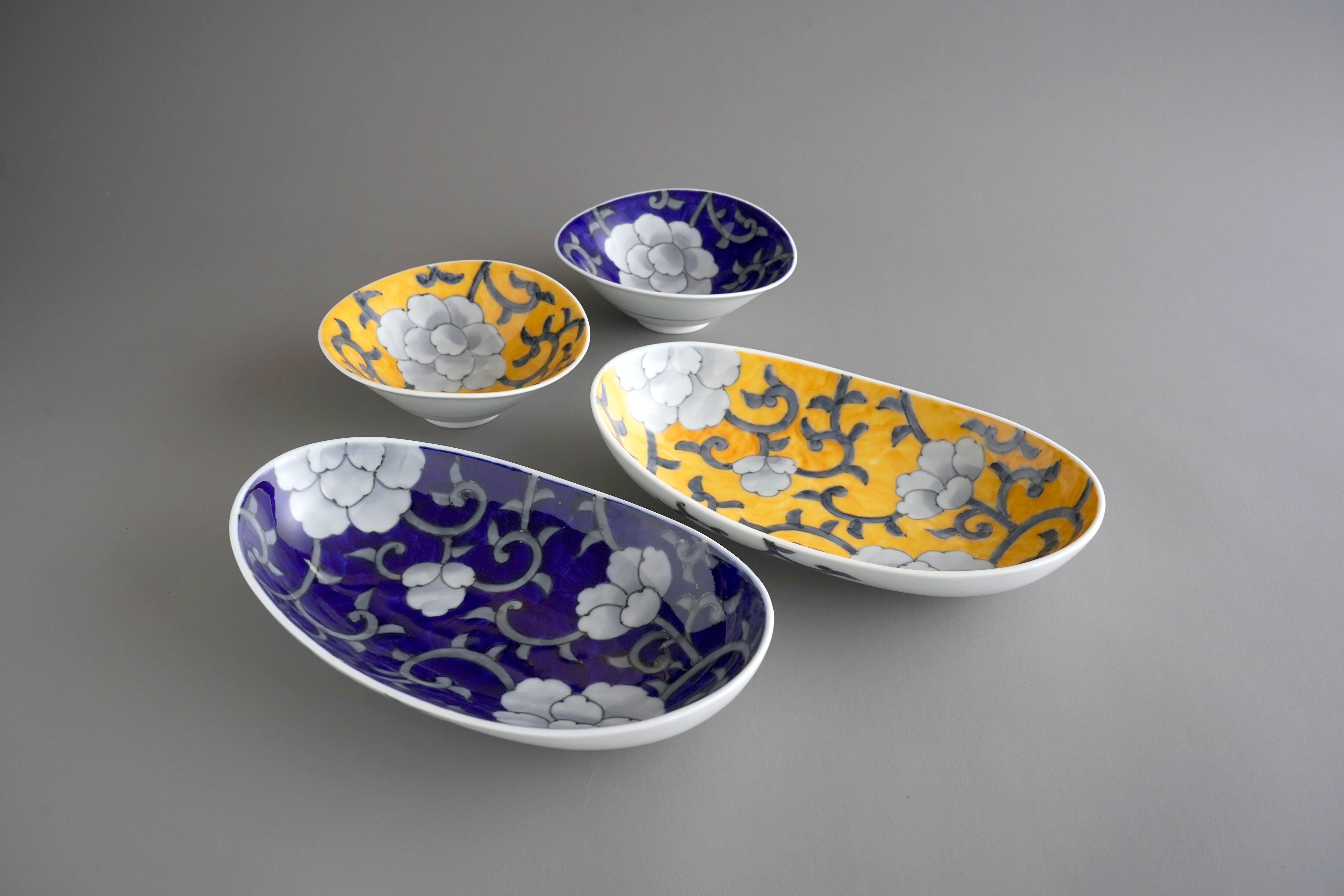 牡丹唐草俵小丼 受注生産 納期最長2ケ月 | 有田焼～花の器～泰山