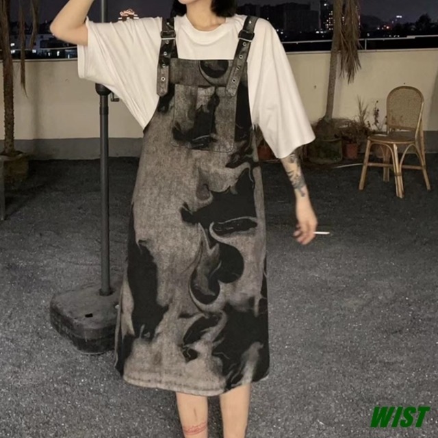 レディース サロペット デニム おしゃれ かわいい ストリート ピープス オルチャン 韓国ファッション 409