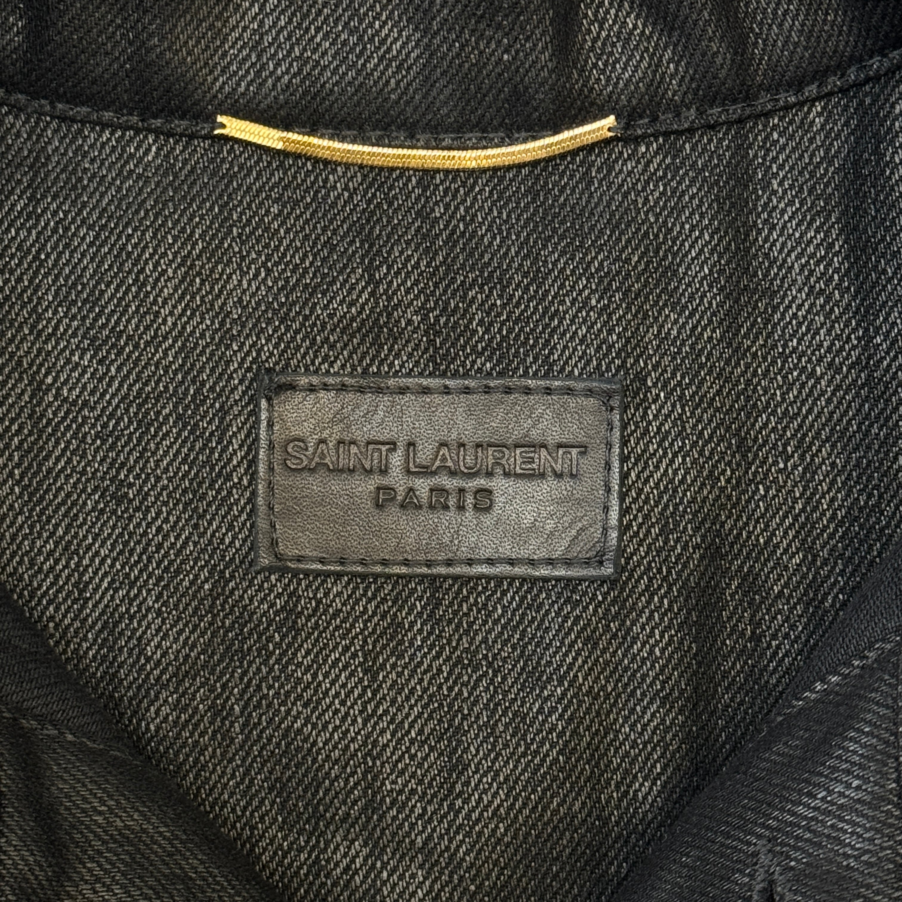 SAINT LAURENT Denim jacket cotton black L | ASSET VINTAGE アセット
