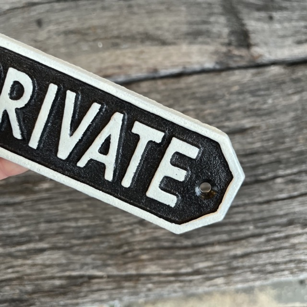 ブラックサインプレート PRIVATE