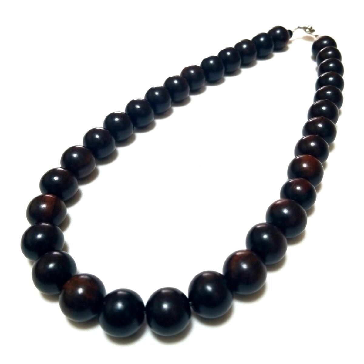 黒檀 こくたん エボニー Ebony 15ミリ 数珠 ネックレス | shinil