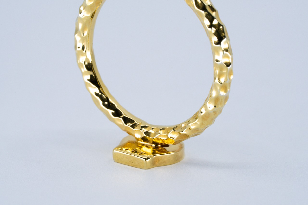 R-117  Arabesque Happy Scar Ring( 24K Gold Plated)