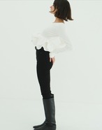 CLANE W BALLOON SHORT KNIT TOPS 3色展開