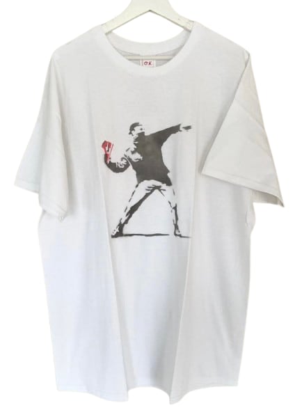 O.K  (オーケー)  / BANKSY SPRAY PRINT T-SHIRT