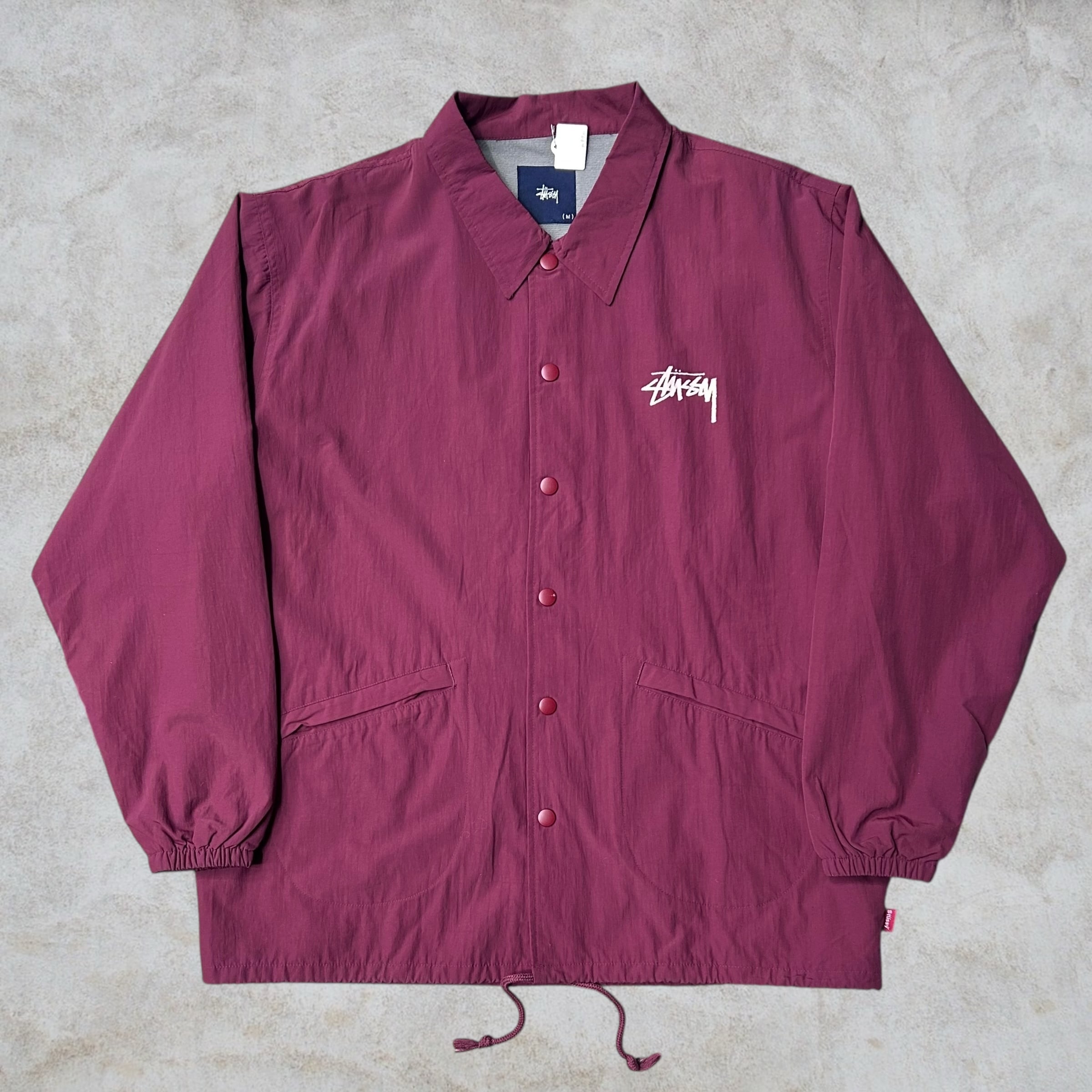 Old Stussy ドラゴン コーチジャケット バーガンディ S STUSSY商品の状態