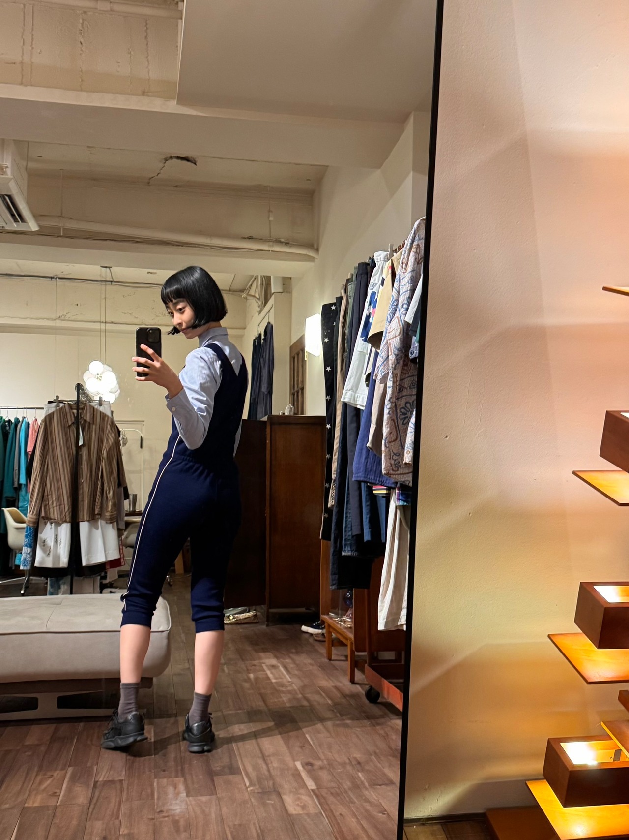made in Italy ネイビーオールインワン