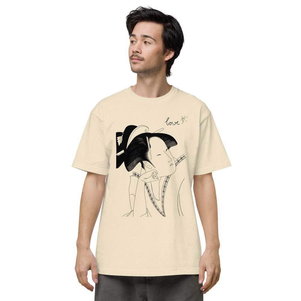 UTAMARO】恋煩い浮世絵美人画Tシャツ｜喜多川歌麿 | 宵ノ華 -YOINOHANA-