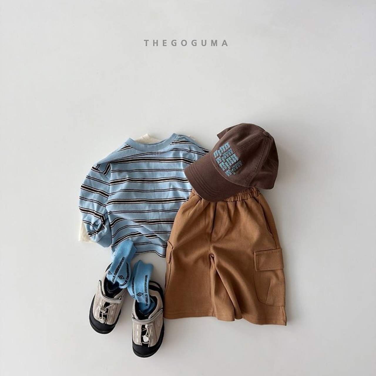 【取寄】THE GOGUMA タムタムボーダーTシャツ|秋服|韓国子供服| 26/AT