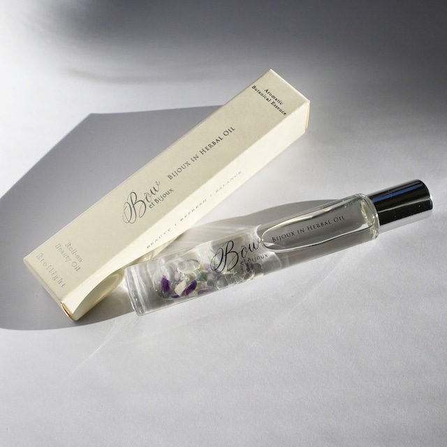 REFRESH / Roll-On Bijoux in Herbal Oil / Fluorite & Crystal