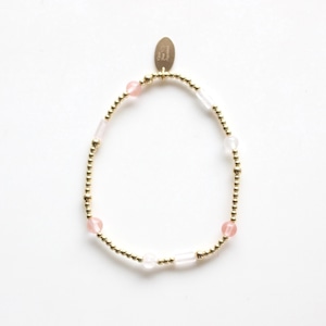 Pink stone bracelet