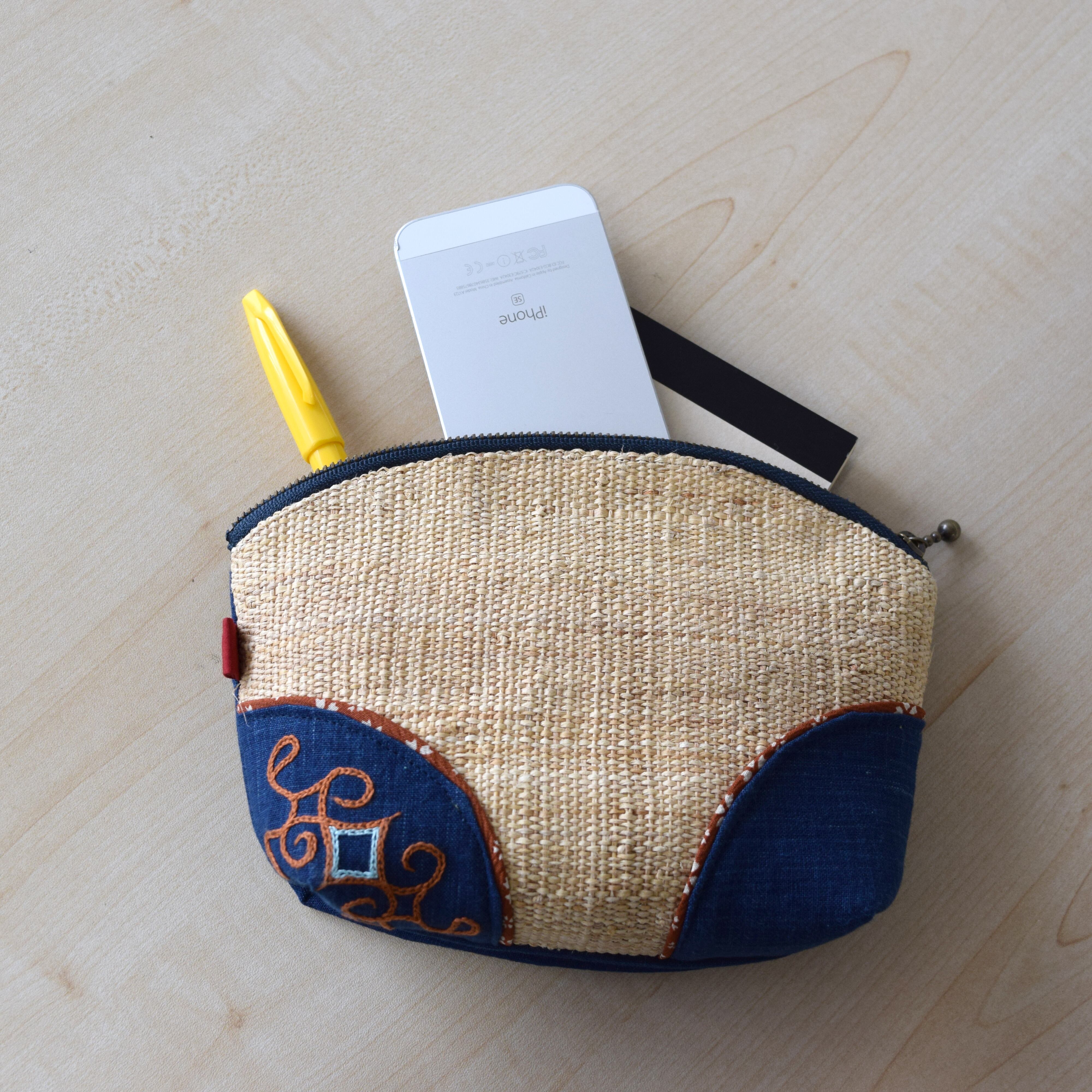 アットゥシ織ポーチ（大） attus pouch(L) 【さっぽろアイヌクラフト