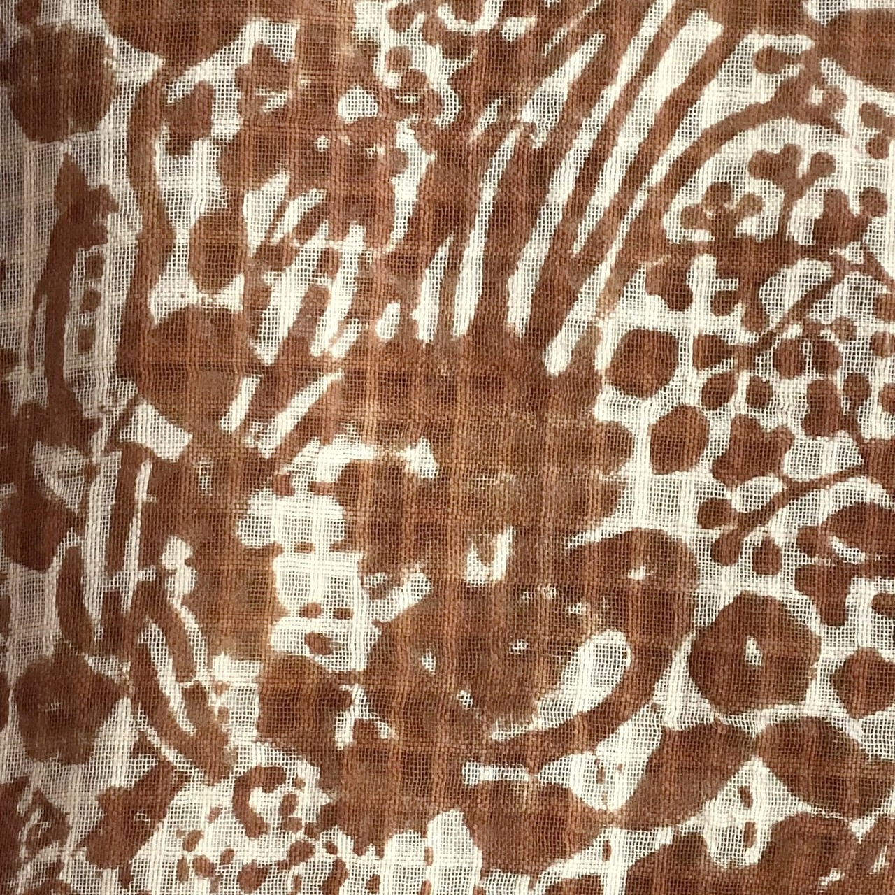 生命の賛歌 | ウインドコットン・薄地 | 幅110cm  | 全2色 | ブロックプリント (木版染め)　Mula:working clothオリジナル　インドの布