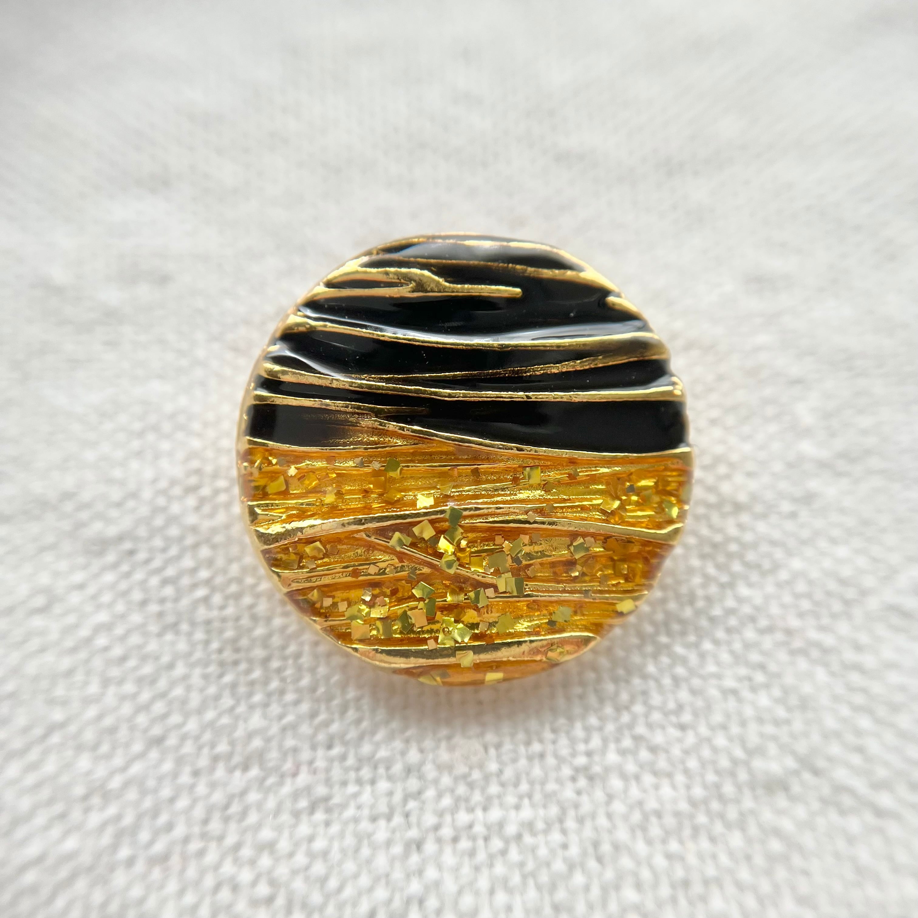 ハーフイエロー×ブラックエナメル 22.5㎜