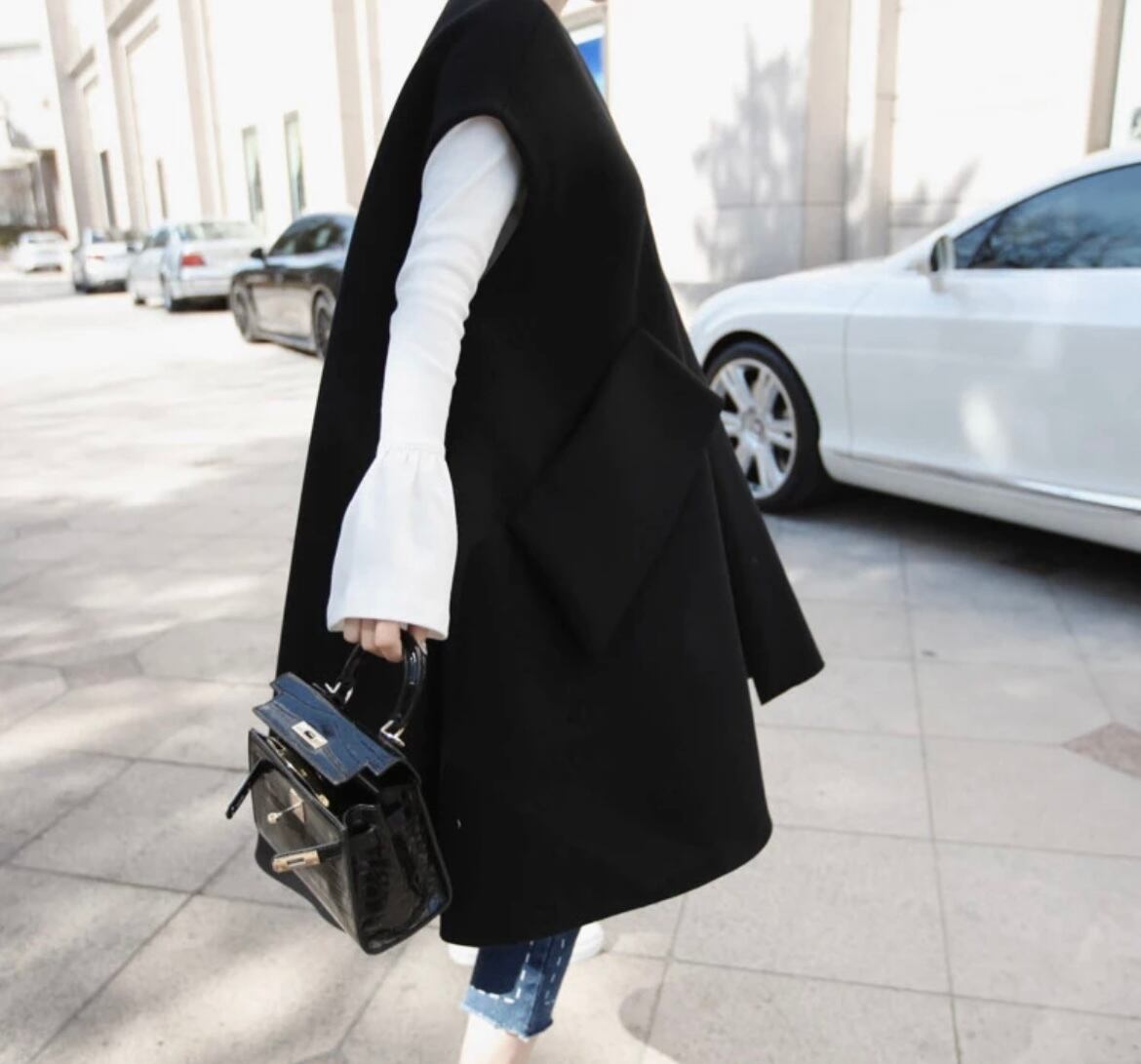 予約】ウールベストコート | DAHLIA