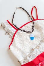 【即納】トロピカル ワンピース  ネックレス付き[プリンセスドレス 南国 ハワイ 海 ハロウィン]