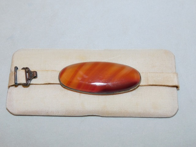 メノウの帯留 agate Obi sash clip(No2)