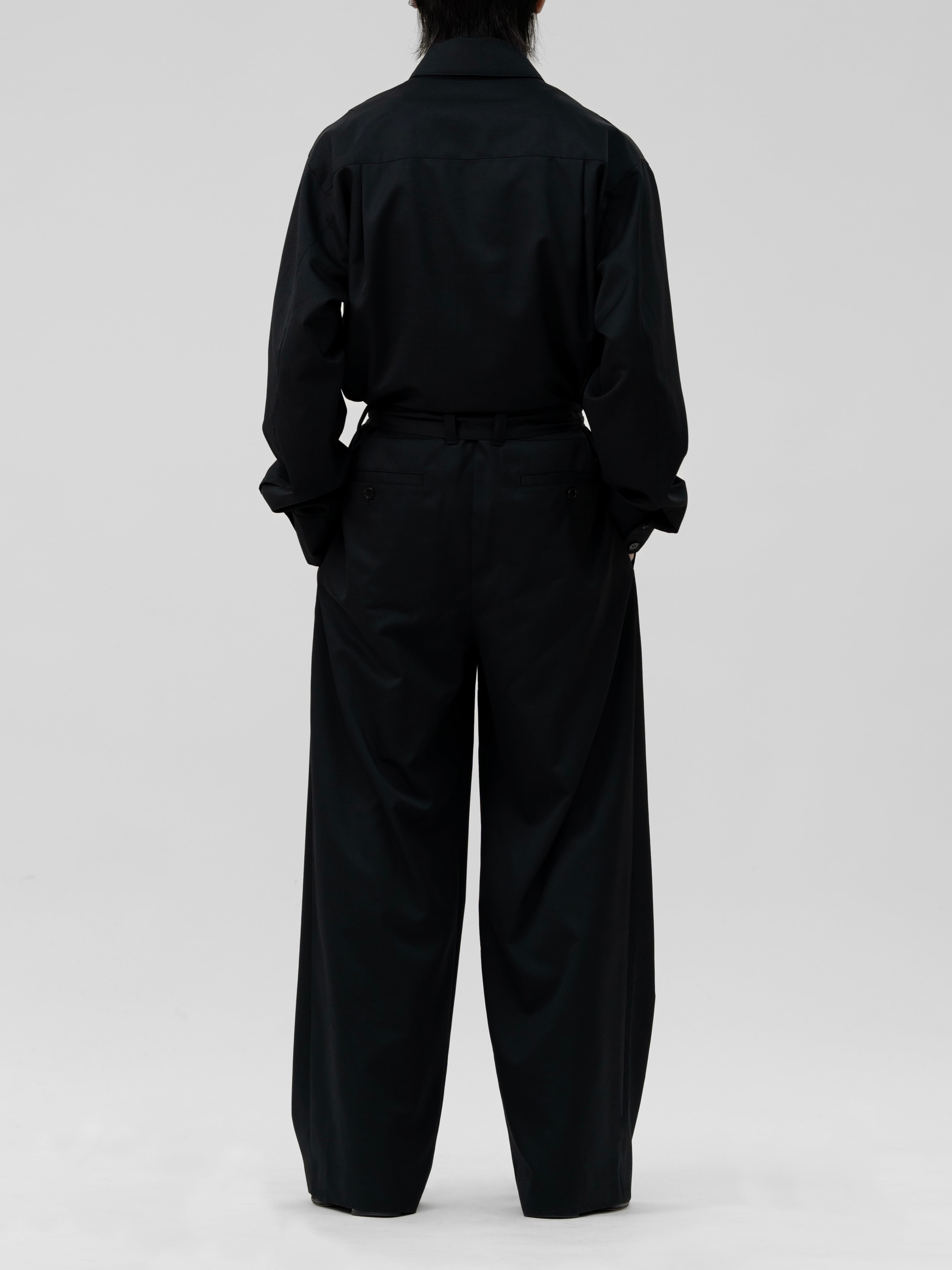 【Lapiis】BELTED ZIP UP JUMPSUIT BLACK RESTOCK>BELTED ZIP UP JUMPSUIT【BLACK】 | lapiis