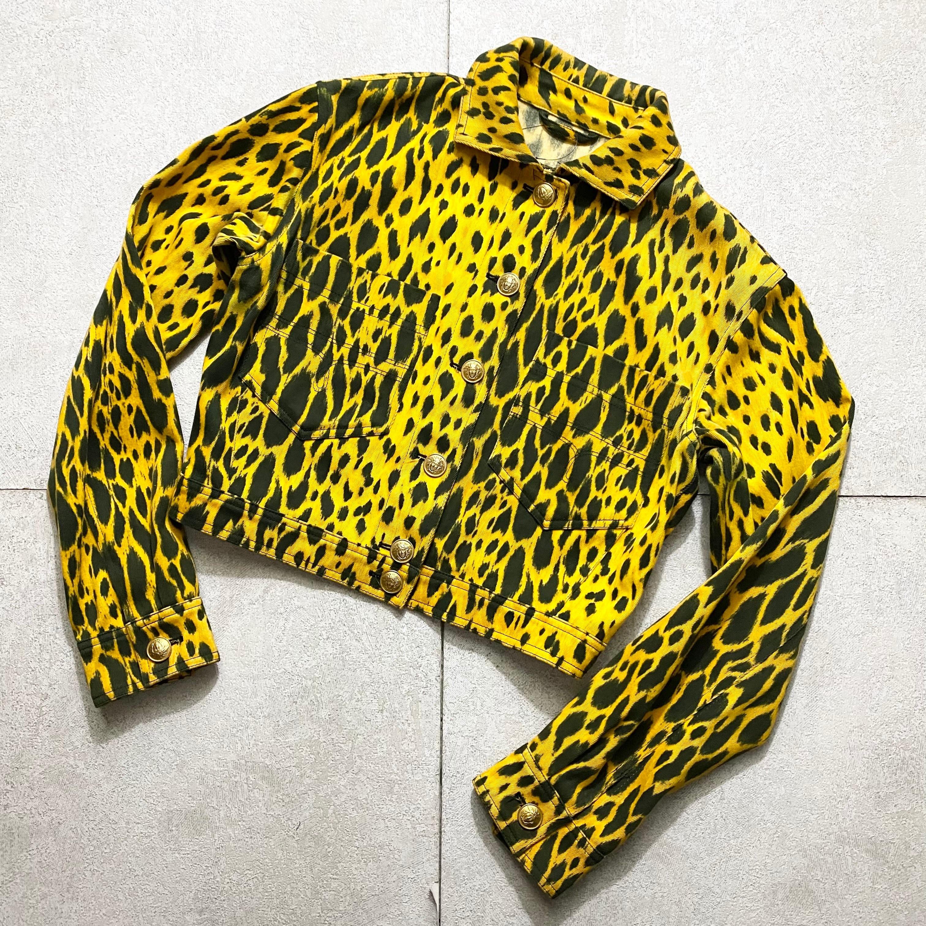 ヴィンテージGianni Versace アニマルプリント ジャケット vintage GIANNI VERSACE animal pattern denim jacket | NOIR ONLINE