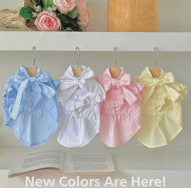 即納／予約【Hug me】French bow blouse