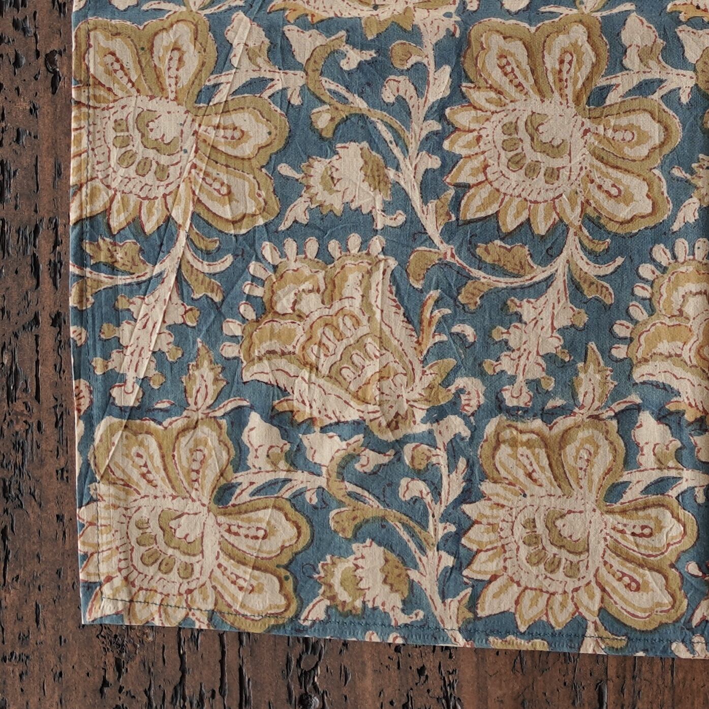 インド綿100% ブロックプリントバンダナ