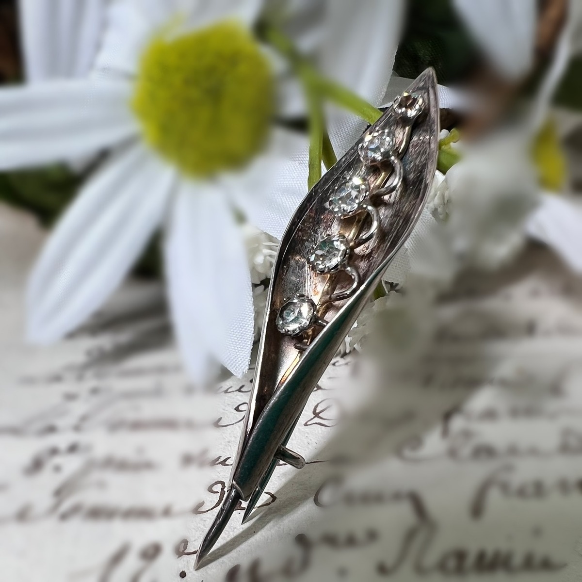 イギリス製 MASJ ヴィンテージブローチ 煙い 