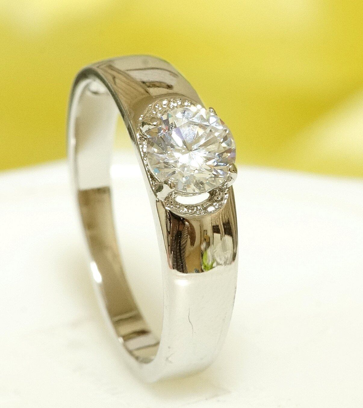 5ctダイヤ❤️Titanium チタニウム錆び無し18金厚11-23 5ctダイヤ❤️Titanium チタニウム錆び無し18金厚11-23