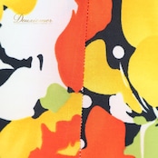 フラメンコ 衣装 ワンピース ドレス イエロー系 オレンジ系 レッド系 黄色 オレンジ 黒 ブラック 花柄 伸縮 ストレッチ 軽い パーティ 発表会 コスチューム おしゃれ レディース 女性用 フラワープリント