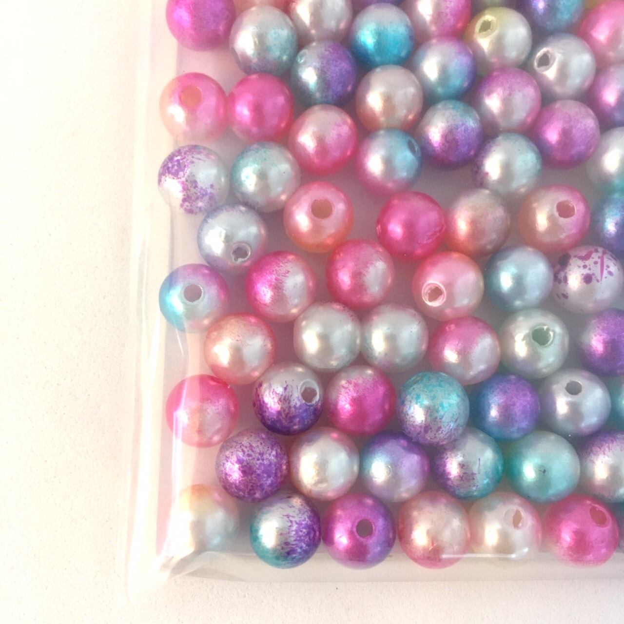 グラニーバッグ グラデーションカラー ビーズ付き グラニーのぺたんこ