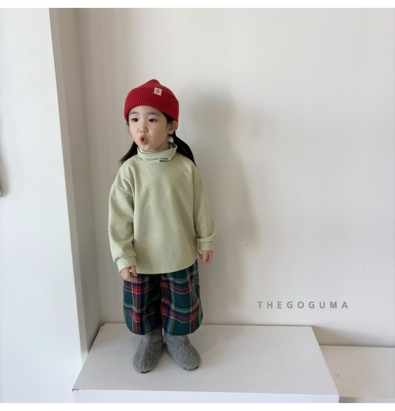 ザゴグマ / THE GOGUMA / マルチボーダーハイネックT / 韓国子供服 / ジュニア / 26winter〖取寄〗*JS~JL*