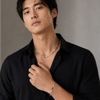 予約 シンプルチェーンネックレス ブレスレット メンズ レディース シルバー ステンレス プレート 45cm 50cm 55cm 60cm 韓国風 モード 17cm 19cm 21cm 別売り y12132