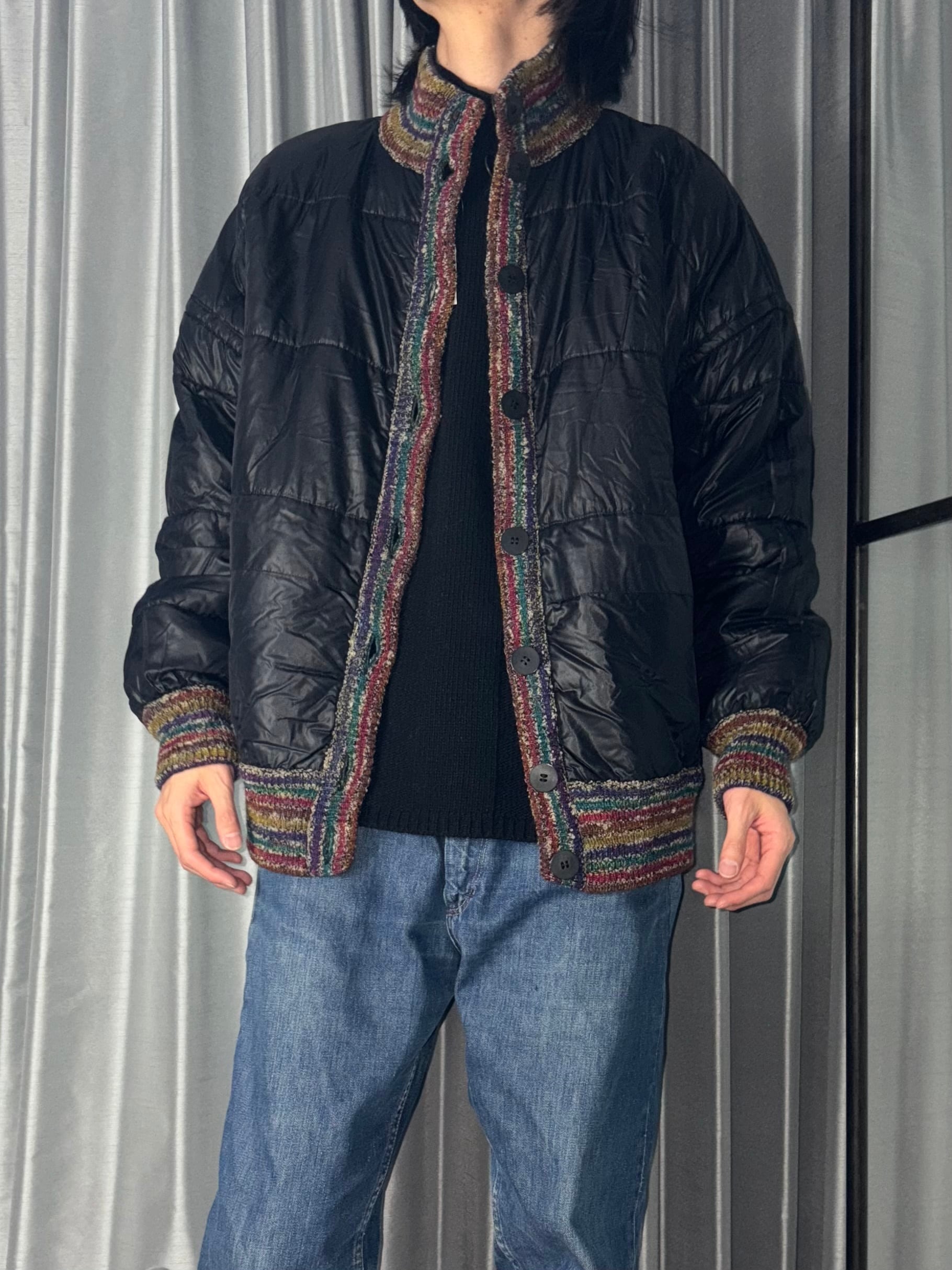 MISSONIミッソーニ リバーシブルモヘア混混ざり毛糸のダッフルコート