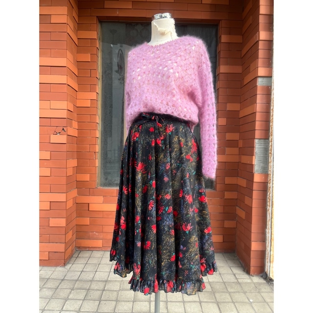 pink beads decoration sweater