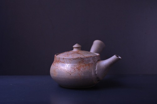谷川仁　炭化藻がけ茶注　A