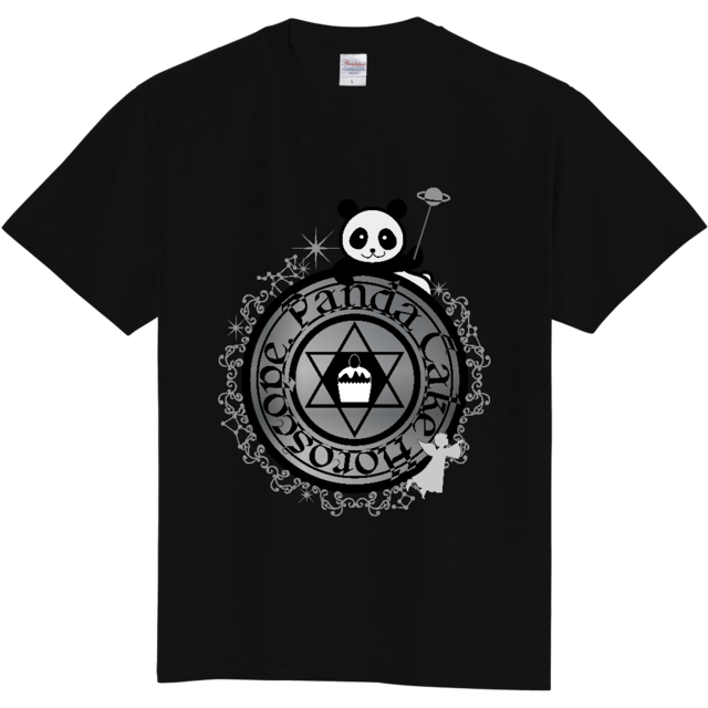 【送料込】オリジナルロゴTシャツ/ブラック/Panda Cake Horoscope.