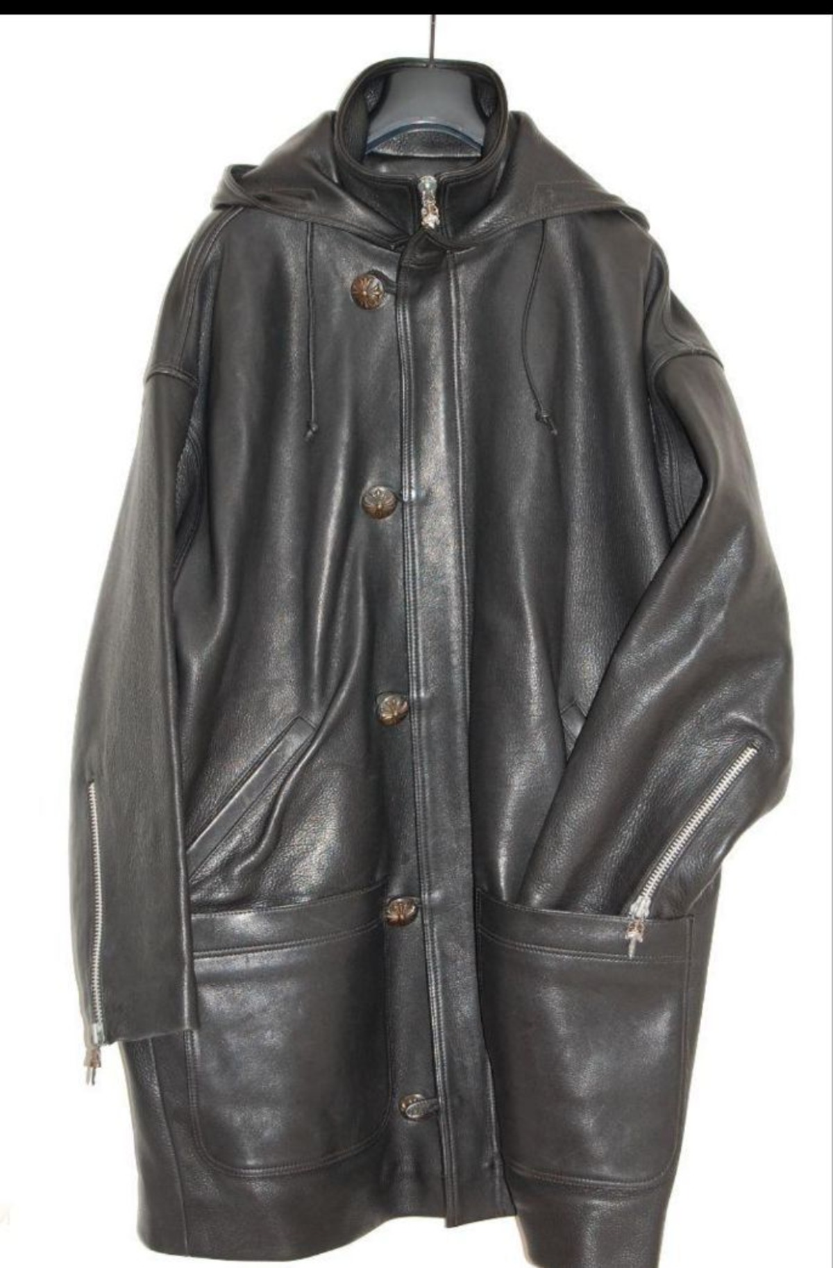 CHROME HEARTS クロムハーツ レザーフードコート | chromehearts