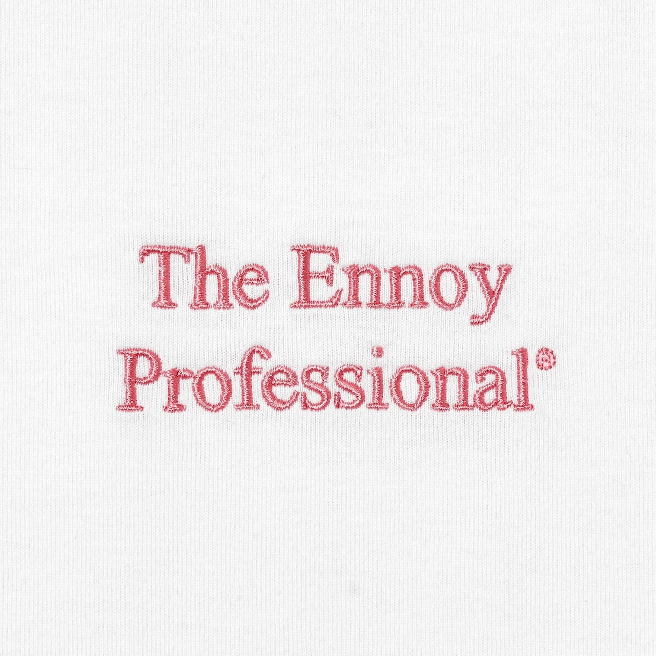 PROFESSIONAL S/S T-SHIRT (WHITE x PINK) | ENNOY