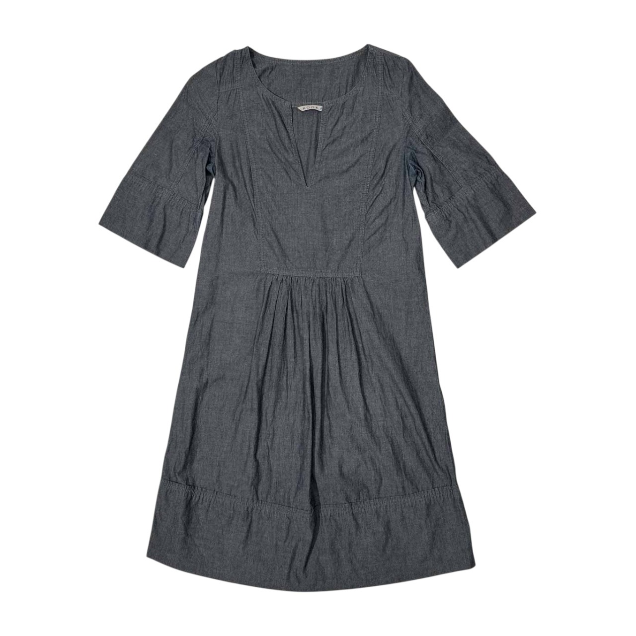 KOOKAI クーカイ シャンブレー系 コットン 半袖 ワンピース チュニック 34 /レディース