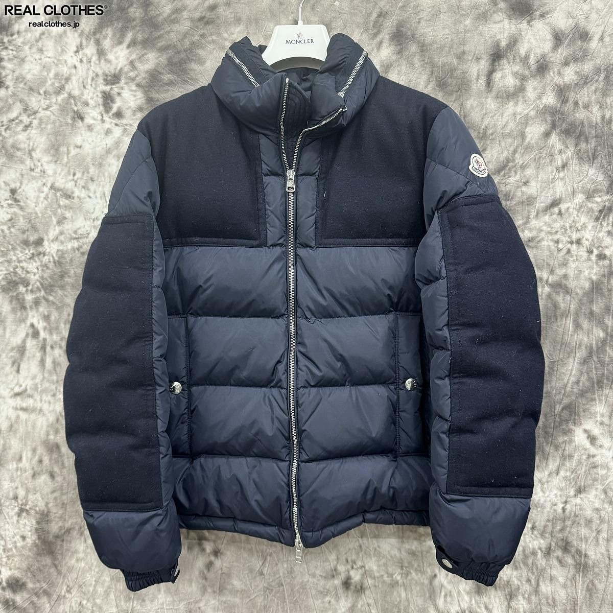 JPタグ】MONCLER/モンクレール ARCS/アークス ウール切り替え ダウン 