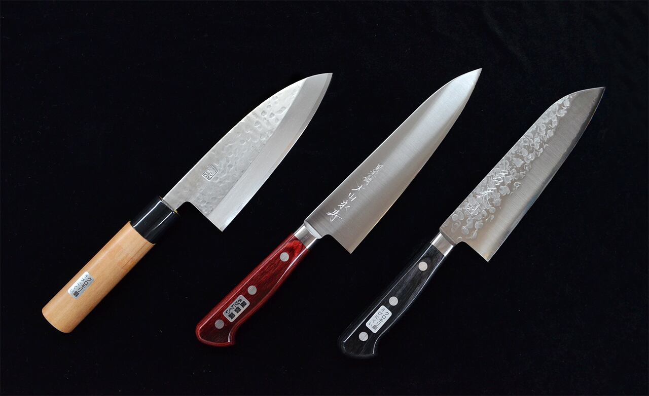 千葉刃物光月作牛刀共柄ダマスカス包丁180ミリ 千葉刃物光月作牛刀共柄ダマスカス包丁180ミリ