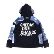 Remake Hoodie black×Denim【hoodie05】