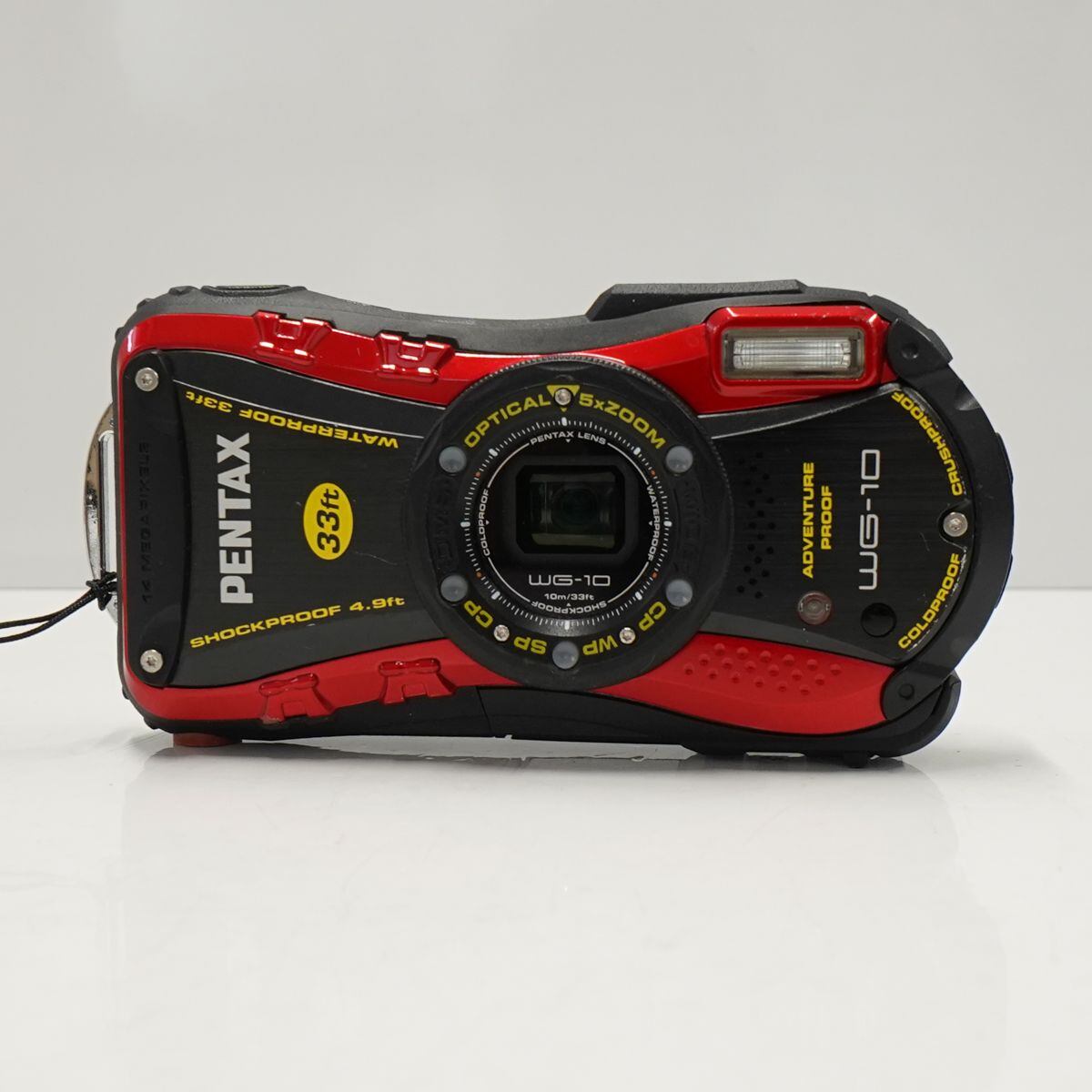 PENTAX WG-10 USED美品 タフカメラ 本体+バッテリー 防水 防塵 耐衝撃