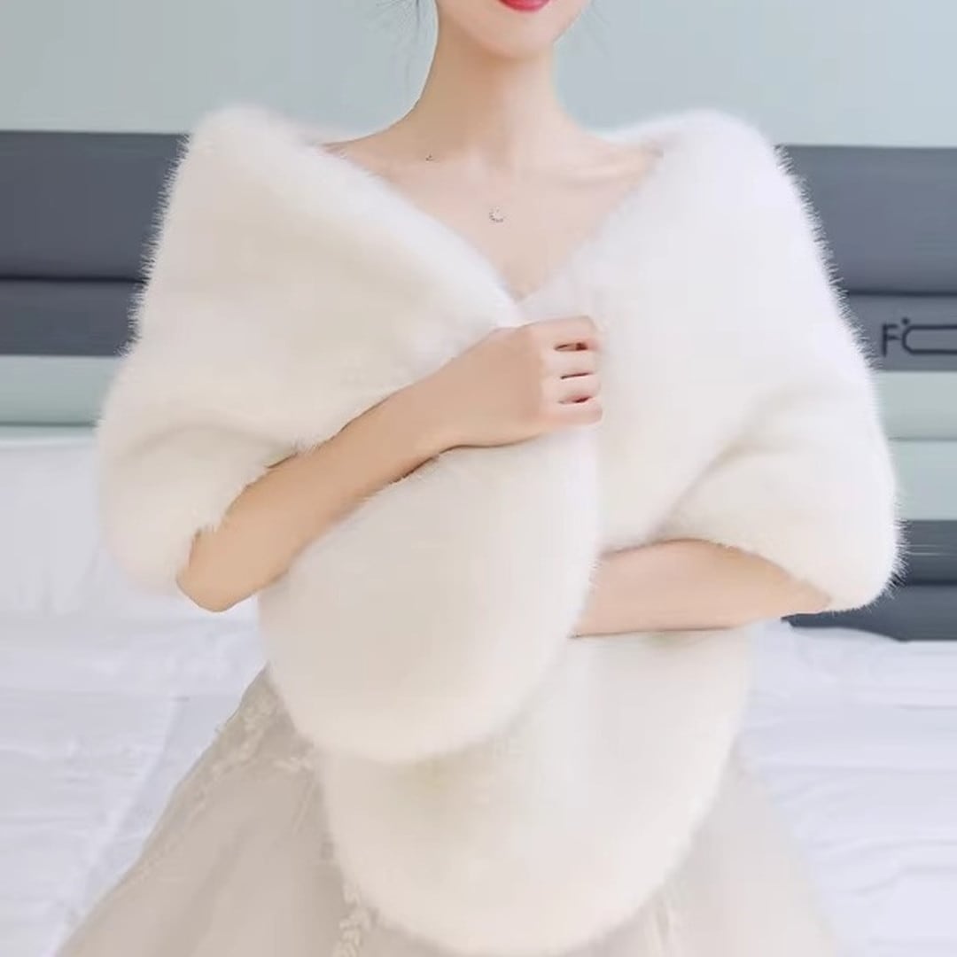 Fake Fur Shawl Stole(8color) V3225