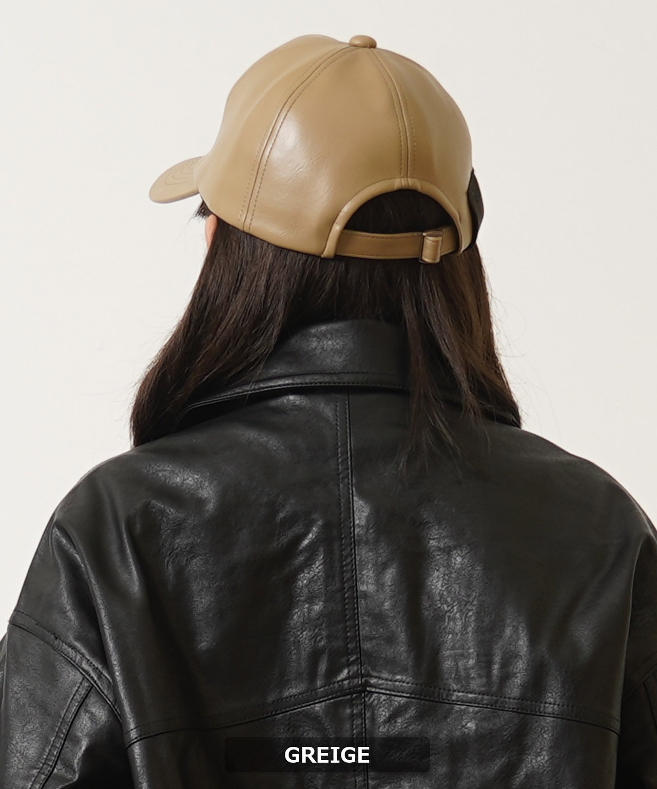 ◆ブラックタグ フェイクレザー LOW CAP◆rc-92603