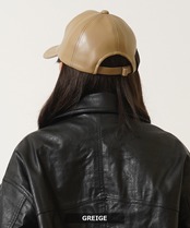 ◆ブラックタグ フェイクレザー LOW CAP◆rc-92603