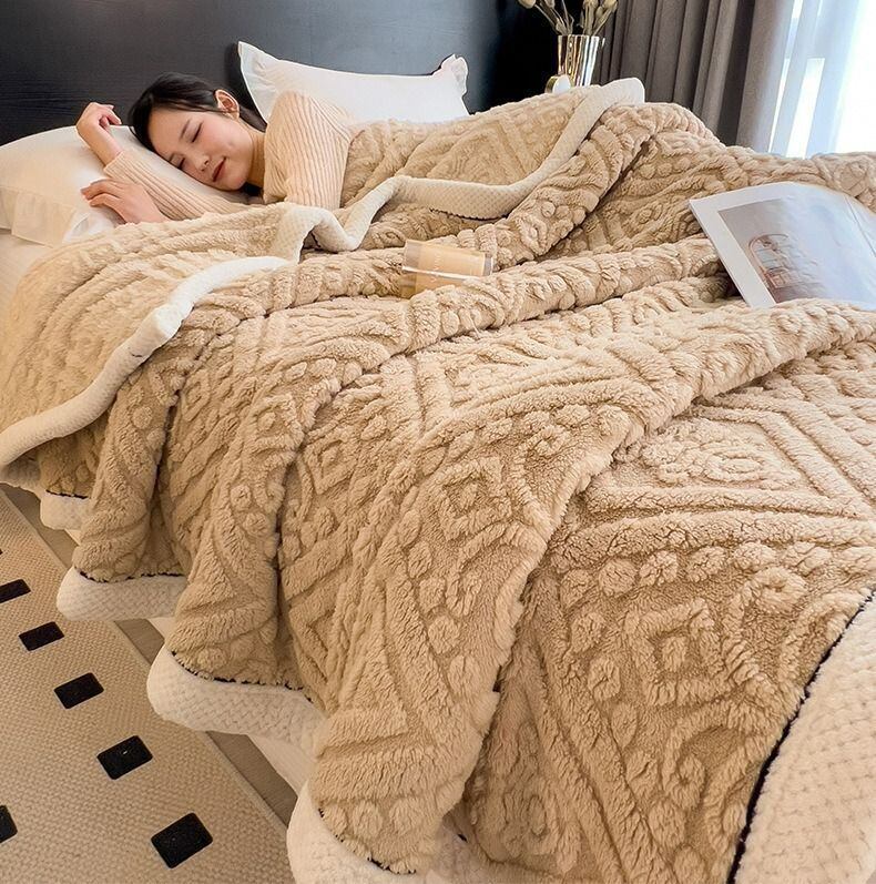 毛布 シングルサイズ 120cm × 200cm ブランケット ふわふわ