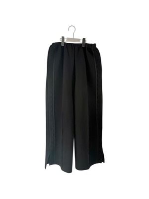 DOUBLE KNIT SLIT PANTS / F2