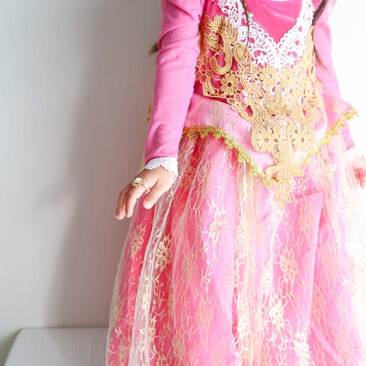 100-120【即納】オーロラ姫風豪華版プリンセスドレス［オーロラ姫 ドレス］